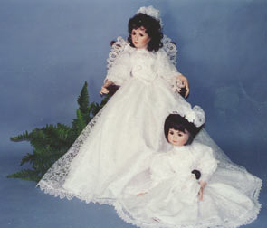 Ladies in White Original Porcelain Dolls by Linda Lee Sutton